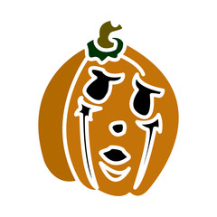 Pumpkin icon vector design template