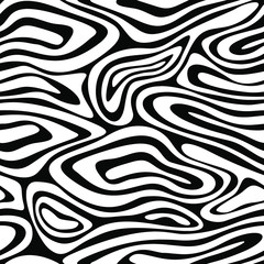 Obraz premium Full seamless wallpaper for zebra and tiger stripes animal skin pattern. Black and white design for textile fabric printing. Fashionable and home design fit.