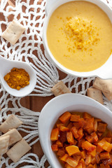 ..Pumpkin soup cream. Delicius Pumpkin Cream. Raosted Pumpkin. Top view