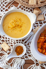 ..Pumpkin soup cream. Delicius Pumpkin Cream. Raosted Pumpkin. Top view