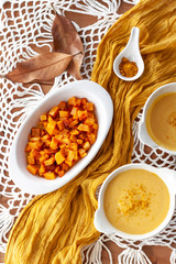..Pumpkin soup cream. Delicius Pumpkin Cream. Raosted Pumpkin. Top view