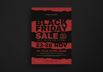 Black Friday Event Flyer Layout