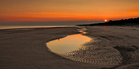 Setting Sun On The Island