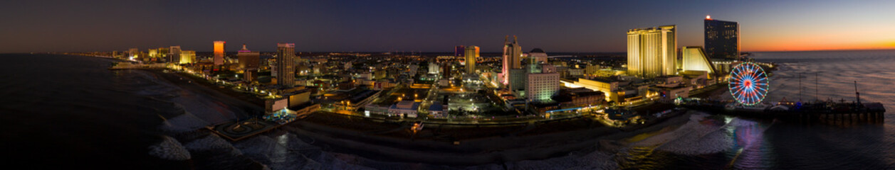 Drone view on the Atlantic City Skyline © Michael Bogner