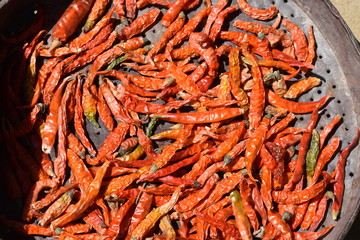 Dried red Chillies