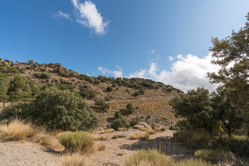 Fototapeta premium mountainous area of ​​Sierra Nevada