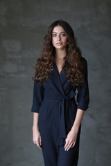 Fototapeta premium Beautiful young female brunette model