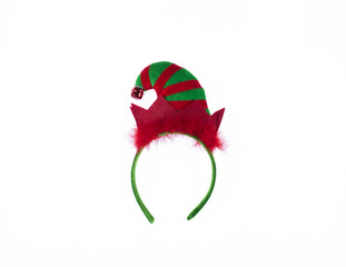 Santa Claus headband on white background - Powered by Adobe