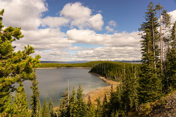 Blick auf den Yellowstone Lake