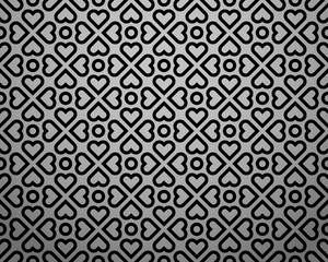 Abstract geometric pattern. A seamless vector background. Black ornament. Graphic modern pattern. Simple lattice graphic design