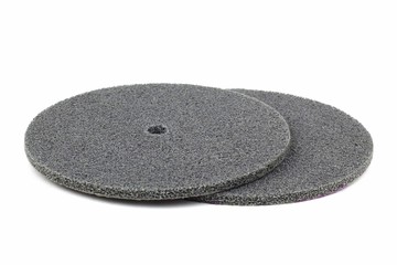 Grinding wheels made of soft abrasive, for grinding and polishing stainless steel.