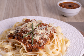 pasta with bolognese sauce