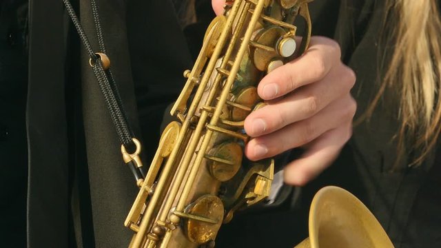 Tenor Saxophone, saxophone brass pipe valve, Play wind Instrument