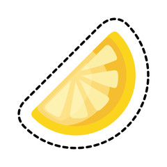 patch of lemon citrus fruit portion icon