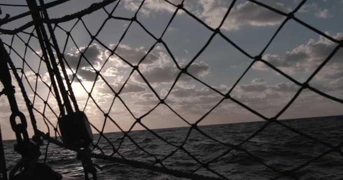 Vista desde la red de velero