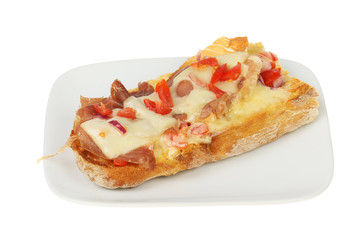 Bruschetta on a plate