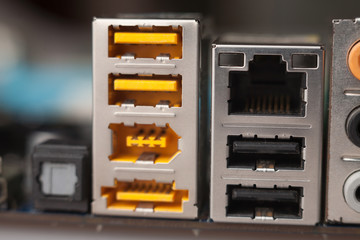 connectors USB in the computer generation, and different connection types USB