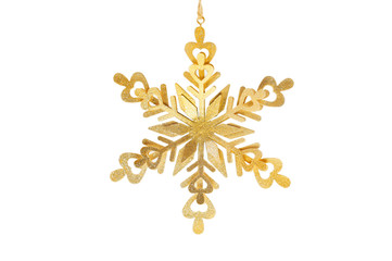 Gold  glitter snowflake