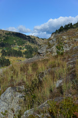 Fototapeta na wymiar Beautiful rocky landscape in Suesca, Colombia
