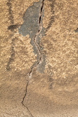 Old Weathered Cracked Brownish Concrete Wall Texture