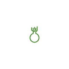 cactus and lab logo design