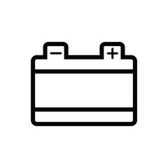 car battery icon trendy flat design