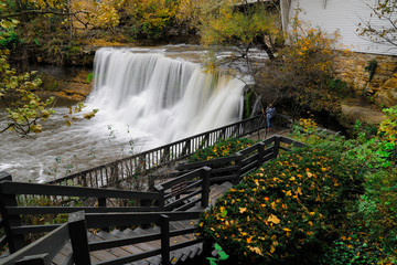 Chagrin Falls, The waterfalls are located in the Village of Chagrin Falls, Ohio