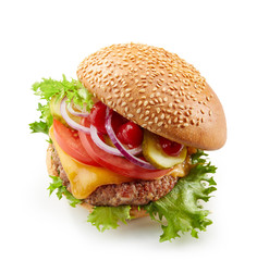 fresh tasty burger