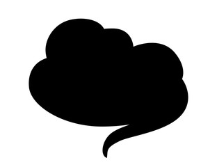 Black silhouette snake cartoon animal design flat vector illustration isolated on white background