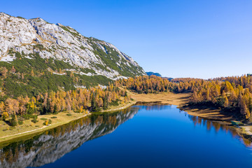 Tauplitzalm Großsee in Steiermark, Austrian Alps.