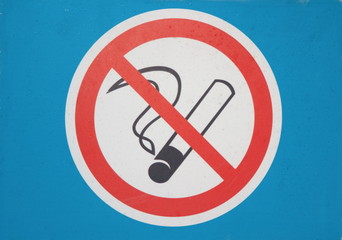 Image of the sign Smoking is prohibited