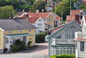 Streets of Lysekil - Port city in Sweden