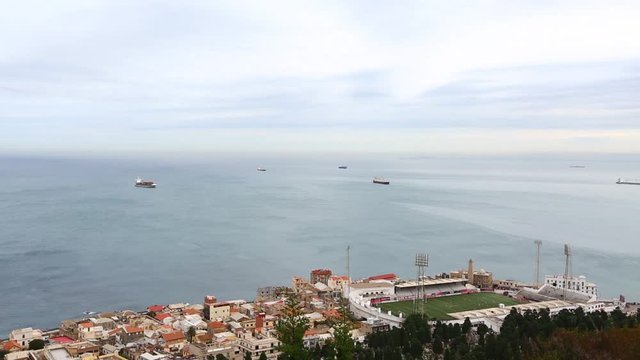 Beautiful Football stadium in The coast of Algiers, Algeria