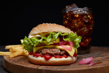 fresh tasty burger