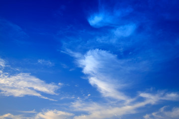 Obraz premium blue sky and white clouds