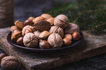 Nuts in a bowl