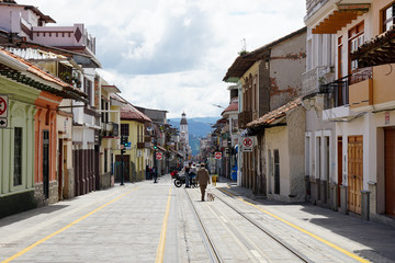 Fototapeta premium Downtown Quenca Ecuador
