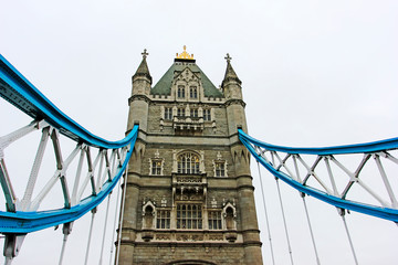 Fototapeta na wymiar Famous London Tower Bridge, UK