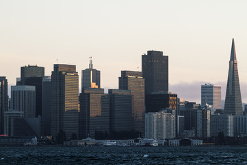 Naklejka premium Beautiful San Francisco backdrop