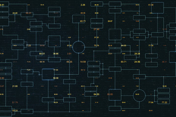 Creative big data blockchain backdrop