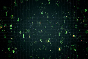 Creative glowing big data backdrop
