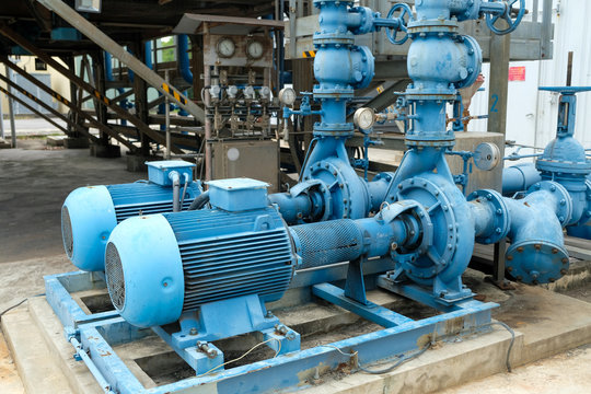 Blue color centrifugal pump
