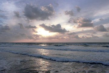 Obraz premium View of the Mediterranean Sea from the promenade of Tel Aviv. Israel, 2018_2