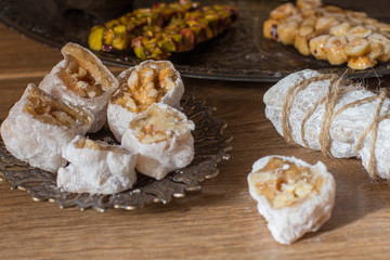 Halawet Al Mawlid Al Nabawi - Collection of traditional candies and sweets - Egyptian Culture Dessert usually Eaten During Prophet Muhammad Birth Celebration 