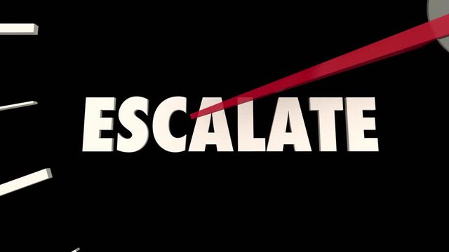 Escalate Increase Raise Level Higher Speedometer 3d Animation