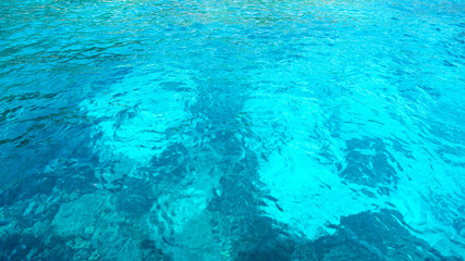 Fototapeta na wymiar Nature background shot of aqua sea ocean blue water surface