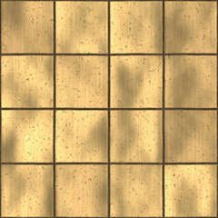 Golden metal panels