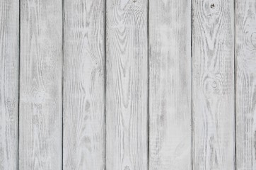 Wooden background texture. Creatively painted white and grey boards.