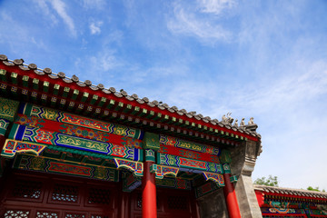 Obraz premium Chinese traditional building a richly ornamented building