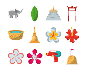 bundle of asian set icons